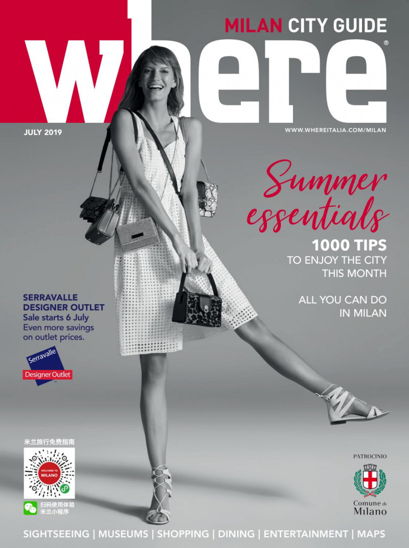  featured on the Where Milan cover from July 2019