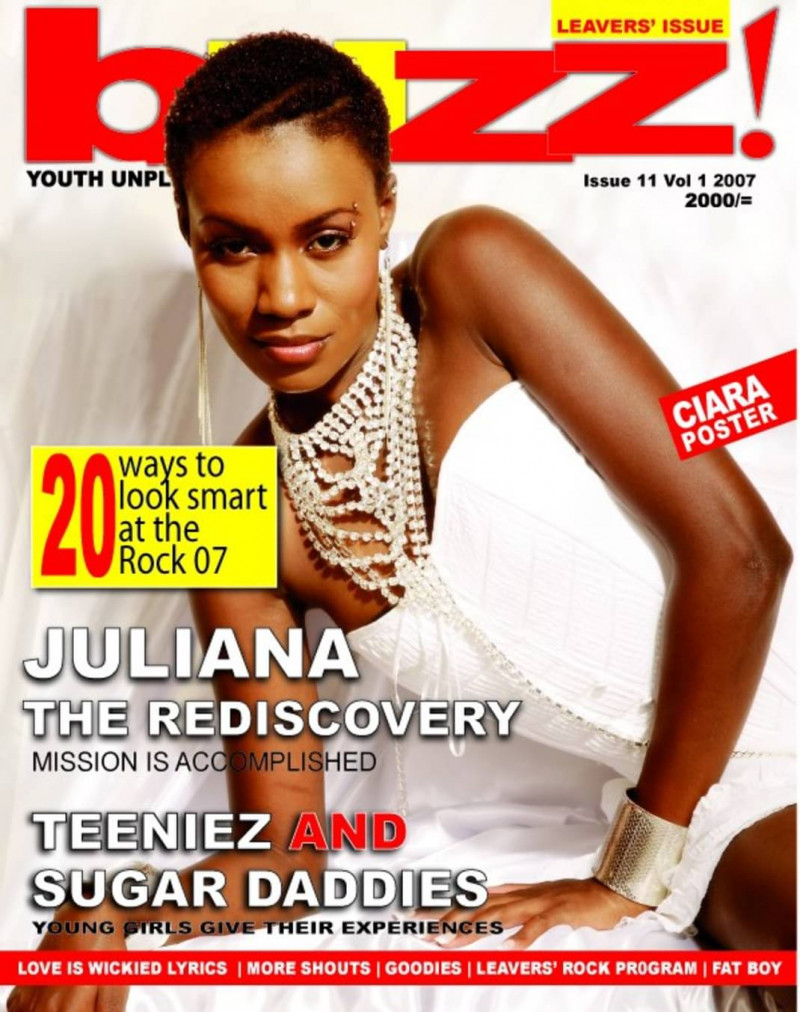 Juliana Kanyomozi featured on the Buzz! cover from December 2007