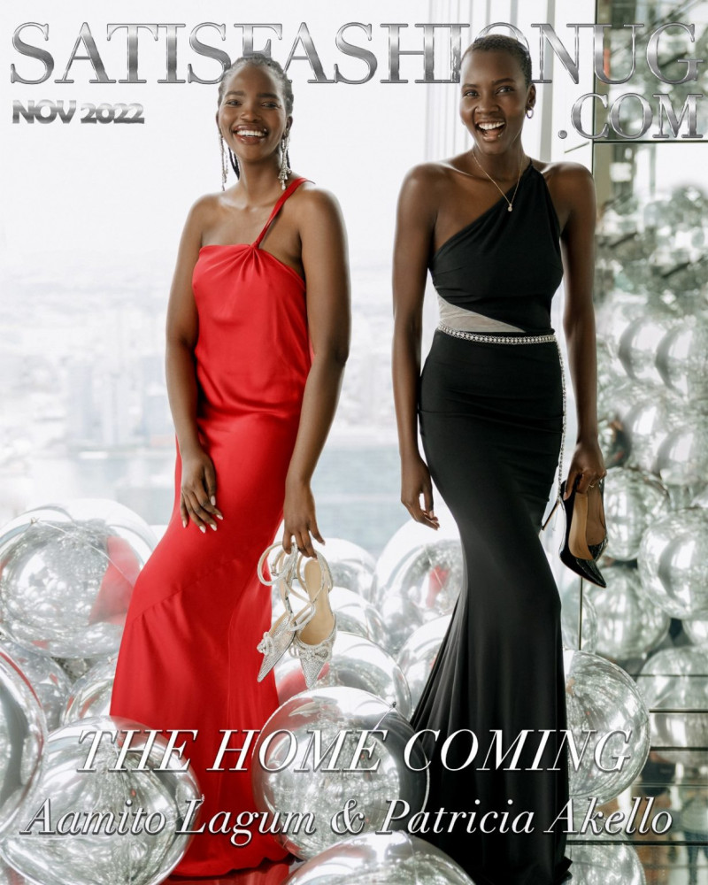Aamito Stacie Lagum, Tricia Akello featured on the Satisfashion UG cover from November 2022