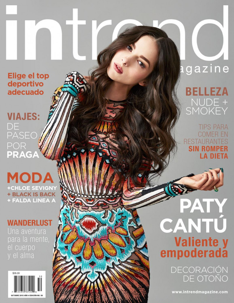 Paty Cantu featured on the In Trend Magazine cover from October 2015