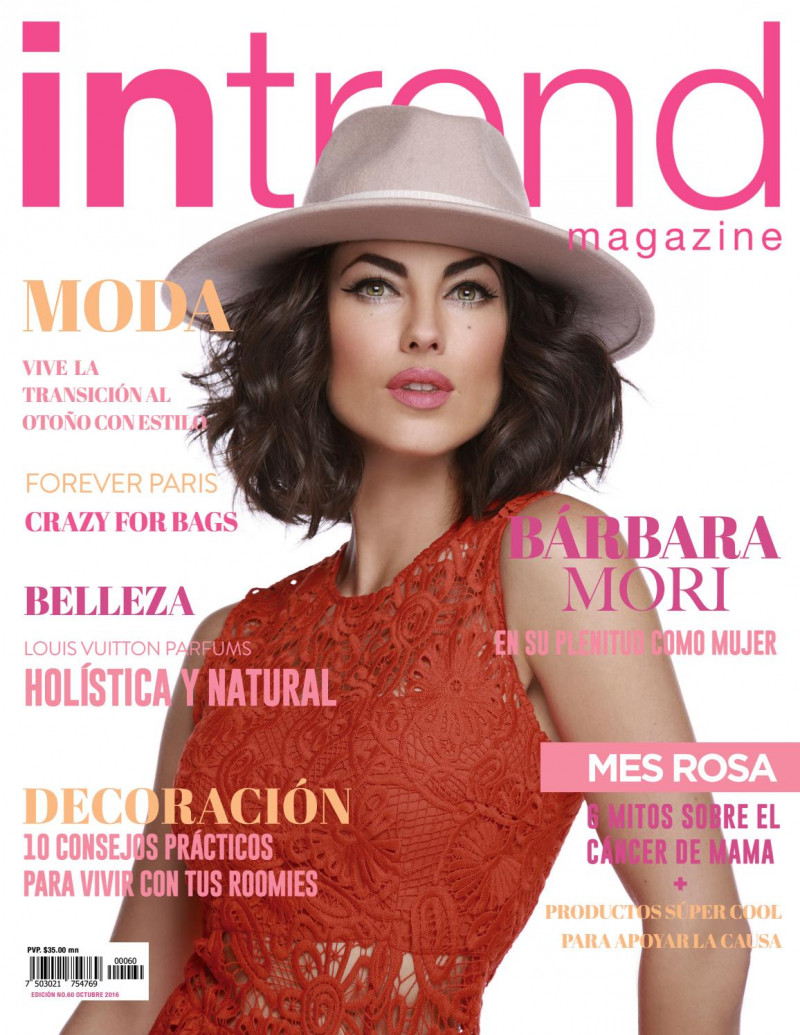 Barbara Mori featured on the In Trend Magazine cover from October 2016