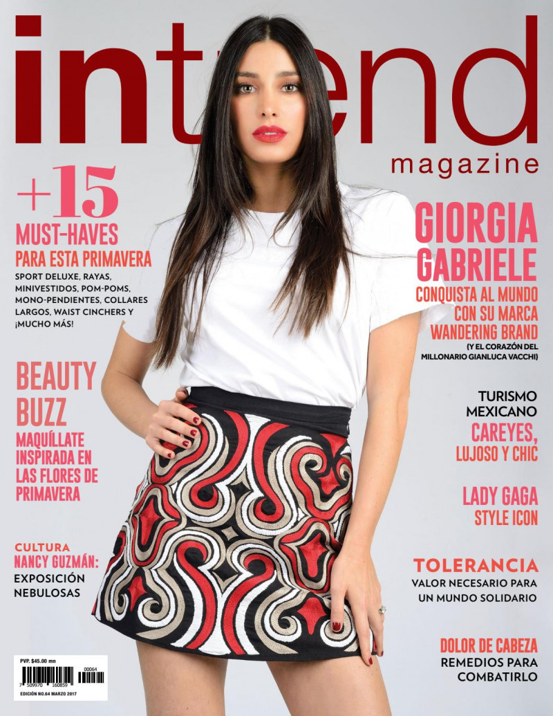 Giorgia Gabriele featured on the In Trend Magazine cover from March 2017