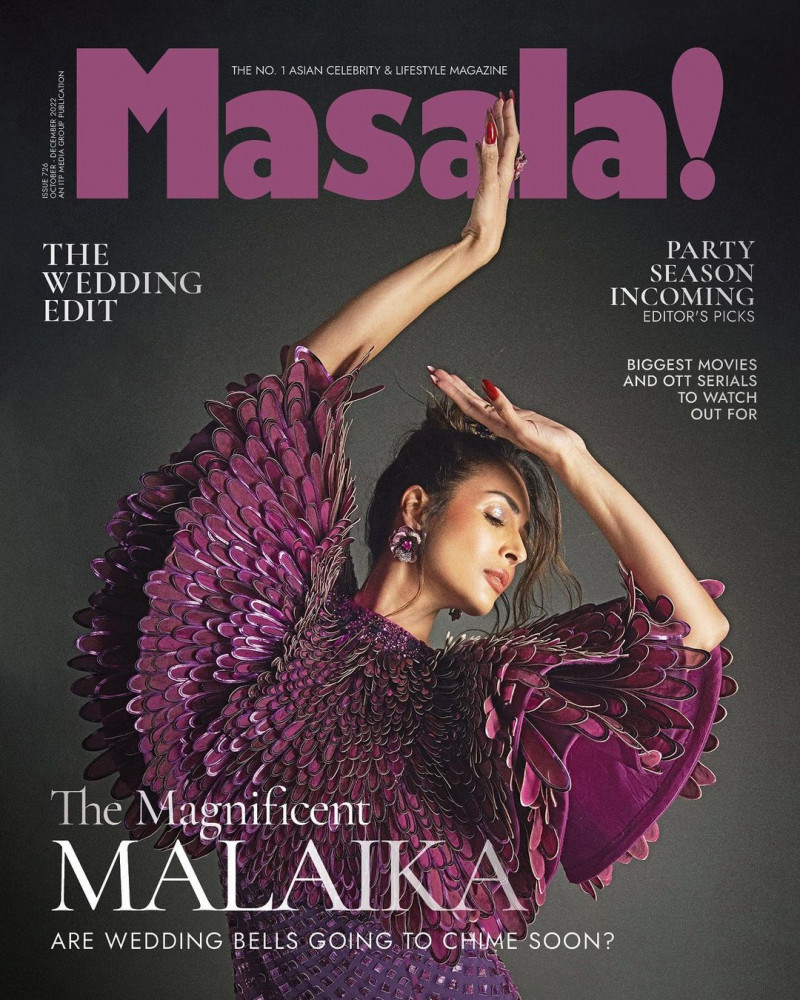 Malaika featured on the Masala! cover from October 2022