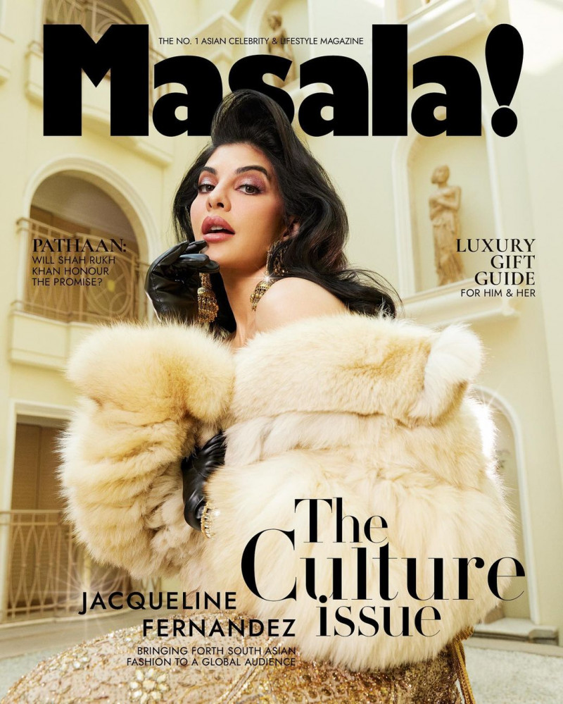 Jacqueline Fernandez featured on the Masala! cover from January 2023