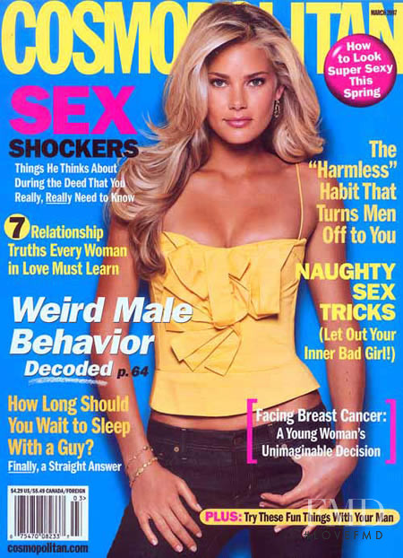 Tori Praver featured on the Cosmogirl USA cover from March 2007