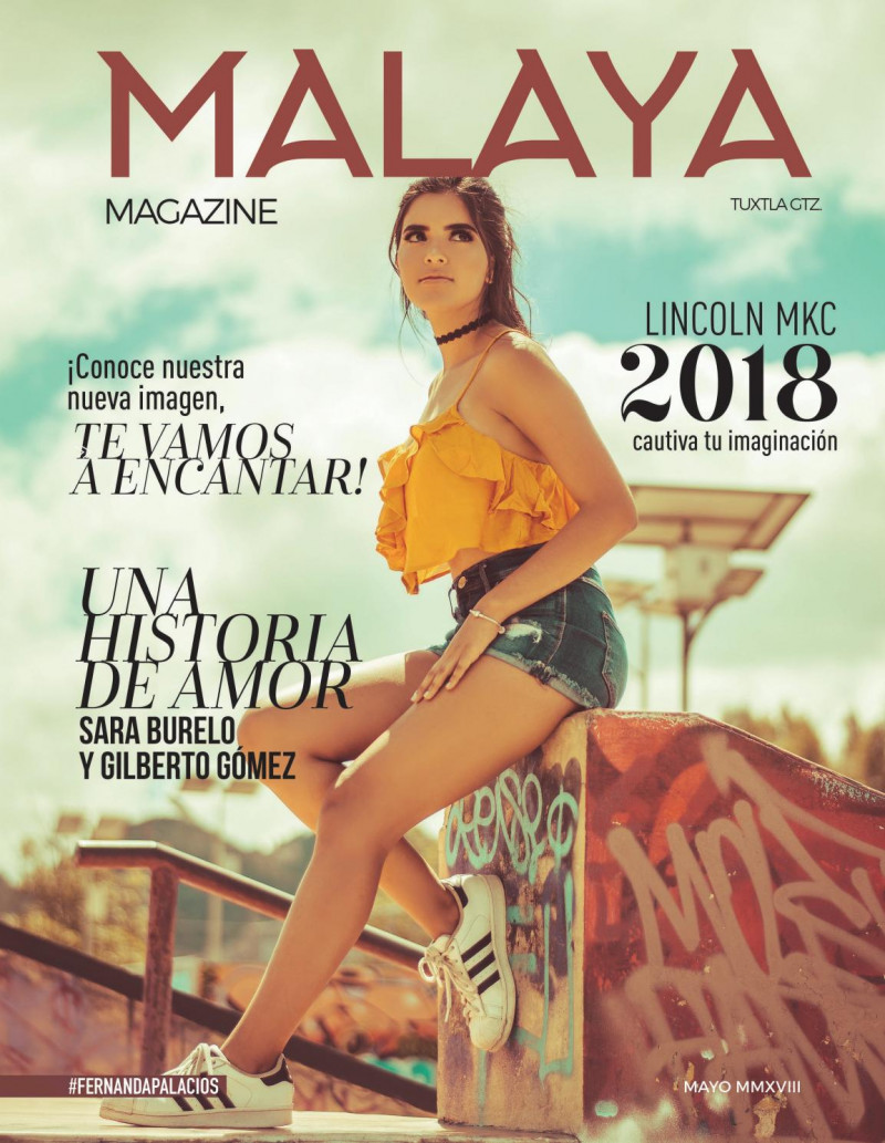 Fernanda Palacios featured on the Malaya Magazine cover from May 2018