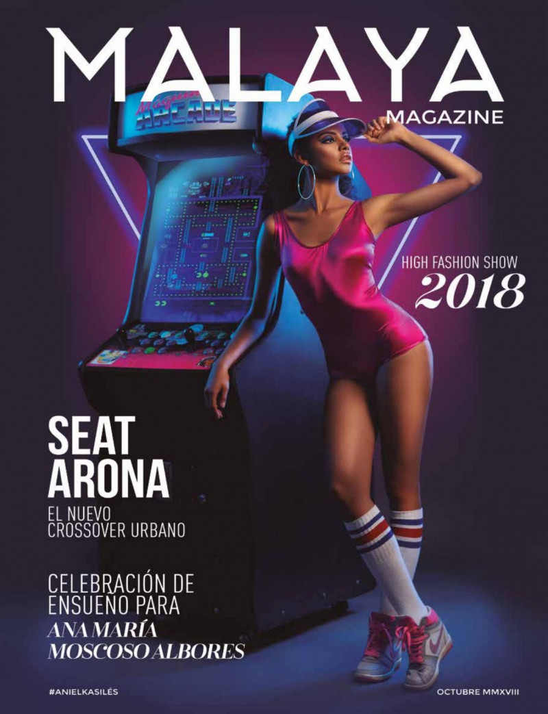 Anielka Siles featured on the Malaya Magazine cover from October 2018