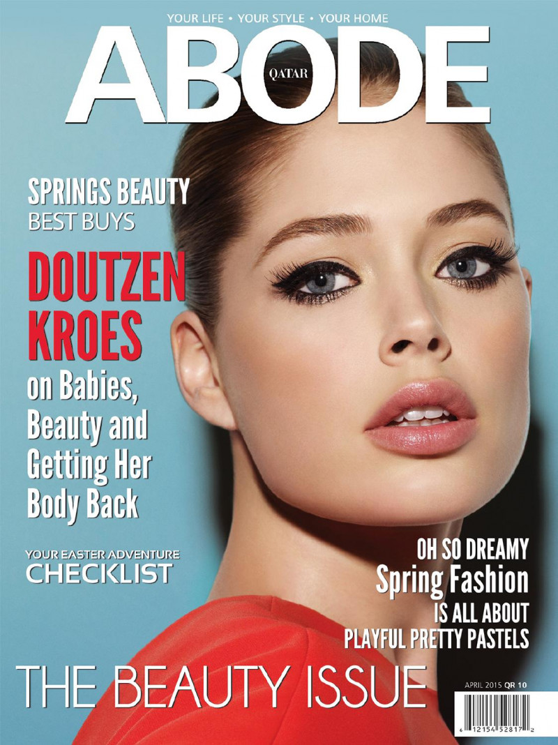 Doutzen Kroes featured on the Abode Qatar cover from April 2015