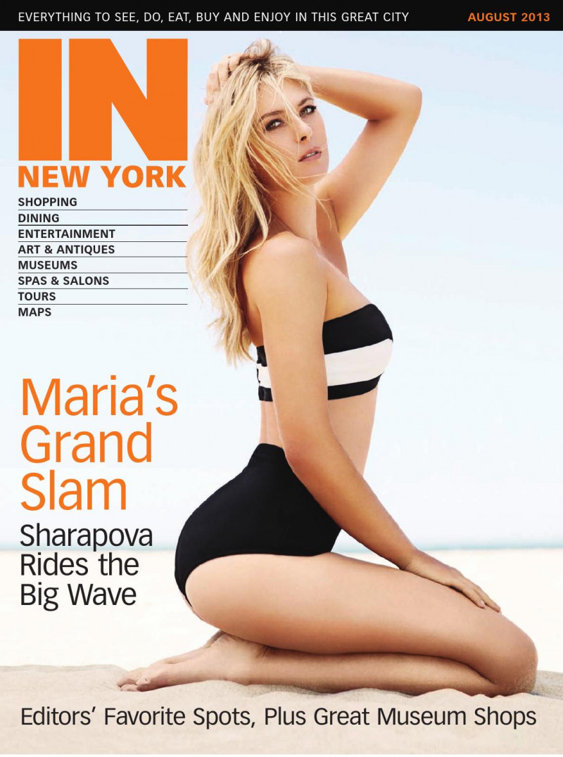 Maria Sharapova featured on the IN New York cover from August 2013
