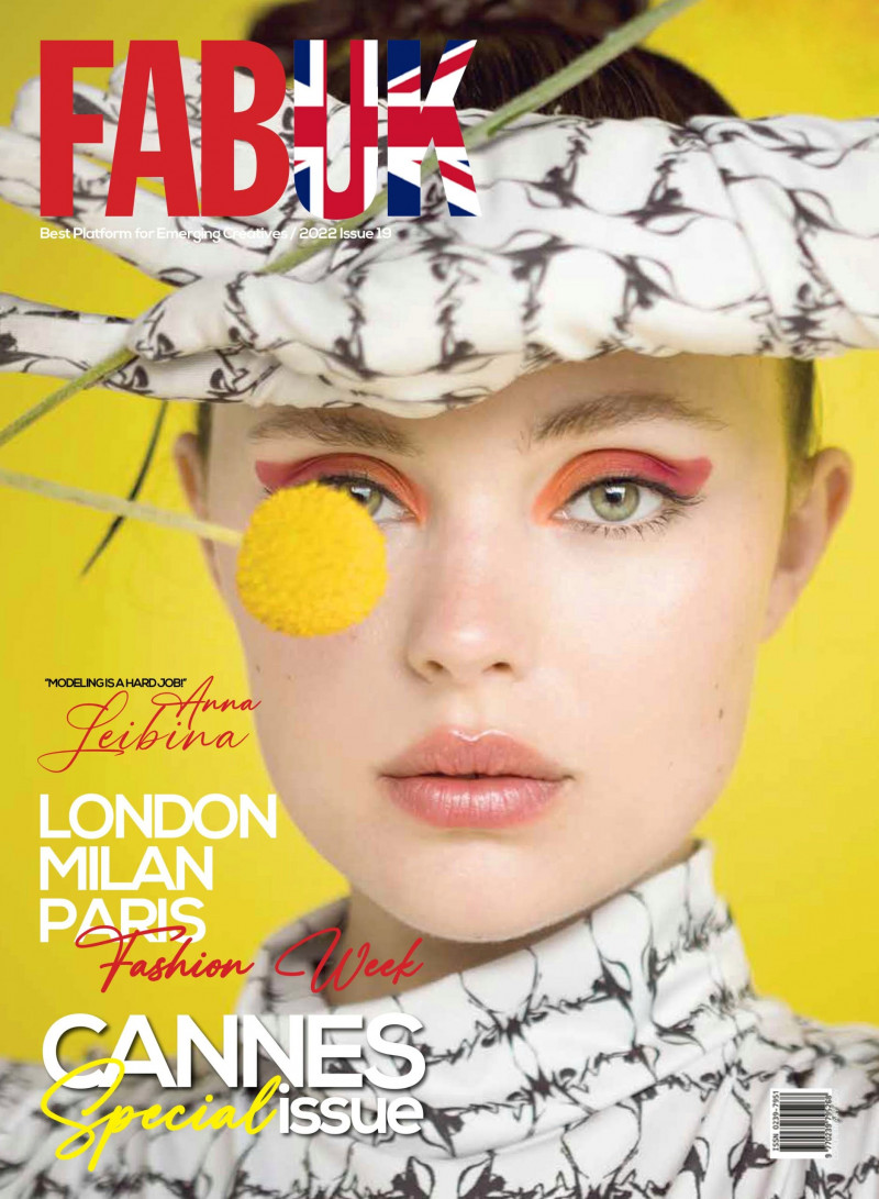 Anna Leibina featured on the FAB UK cover from April 2022