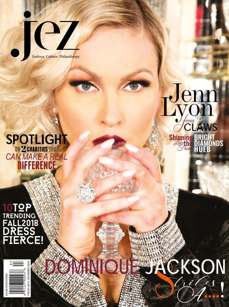 Jenn Lyon featured on the JEZ Magazine cover from September 2019