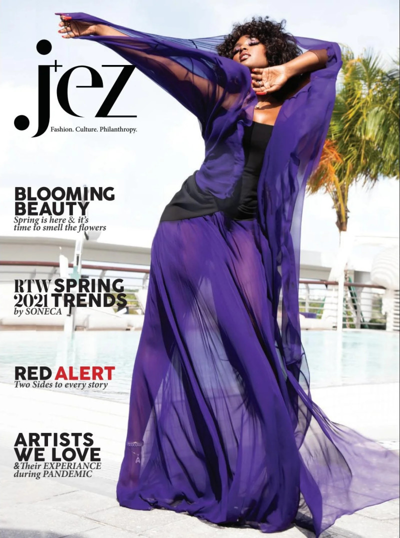 Amara La Negra featured on the JEZ Magazine cover from April 2021