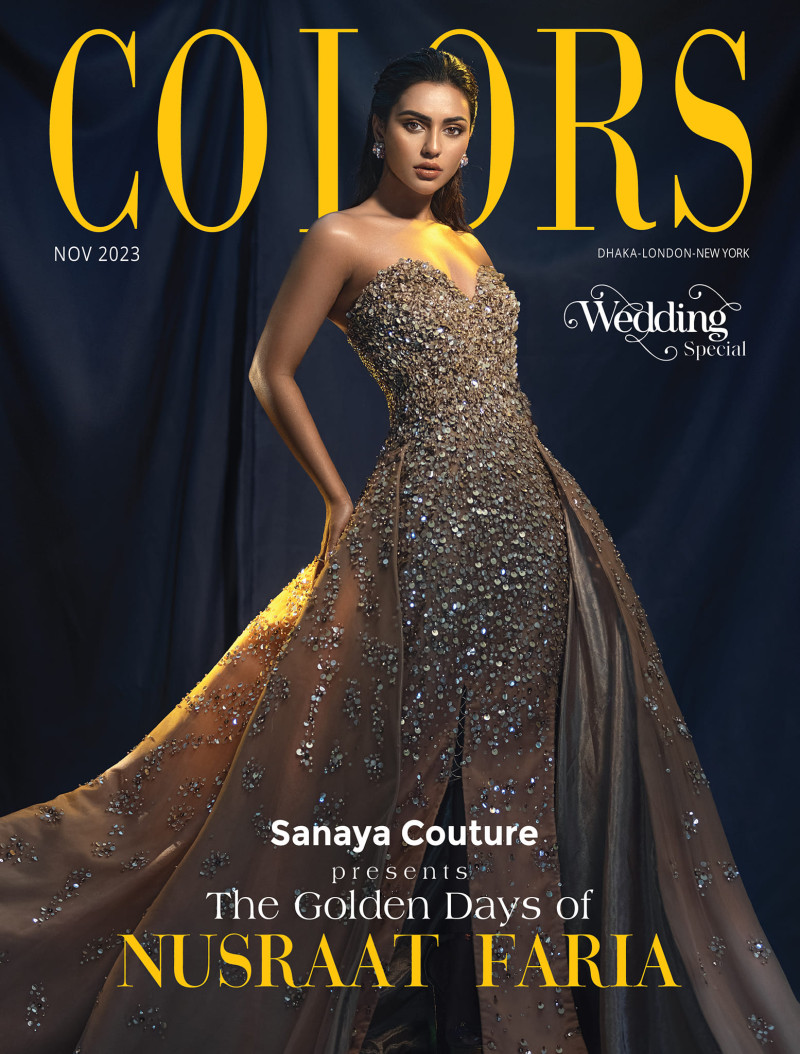 Nusraat Faria featured on the Colors cover from November 2023
