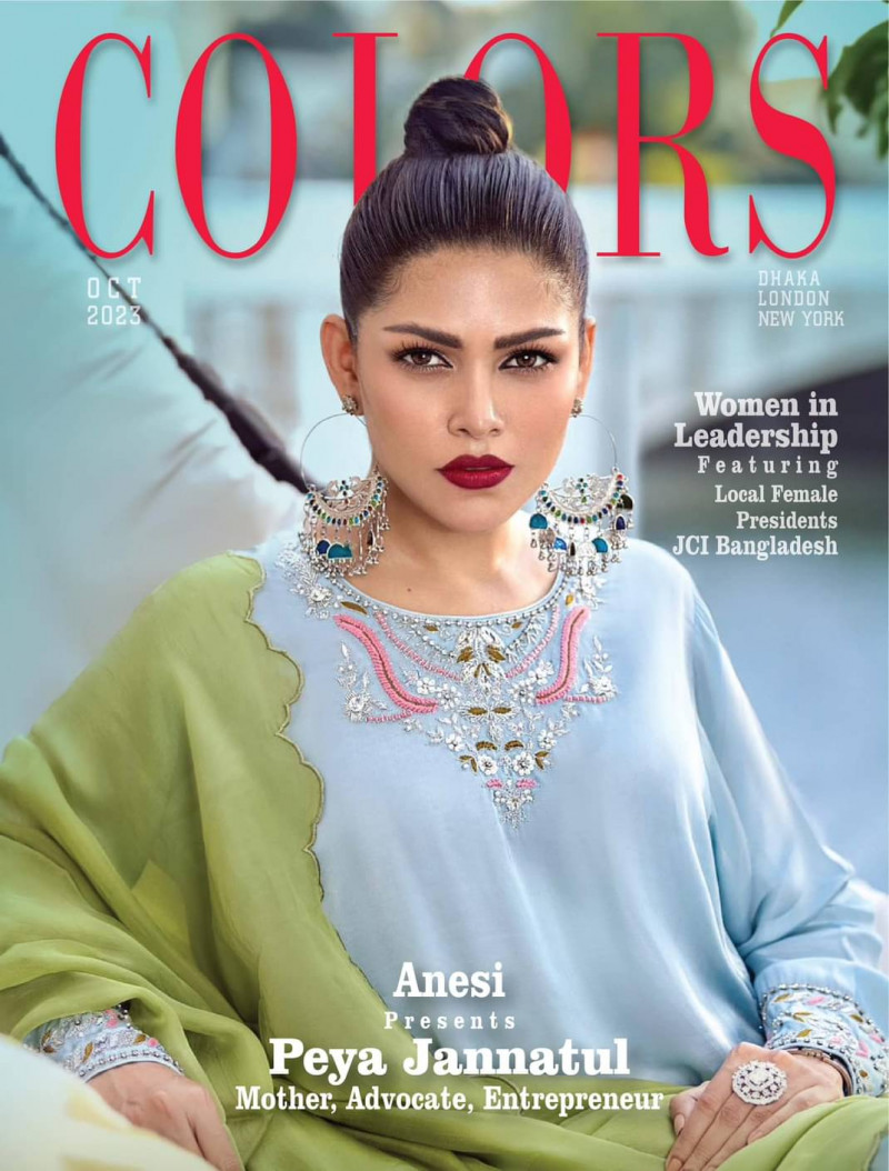 Peya Jannatul featured on the Colors cover from October 2023