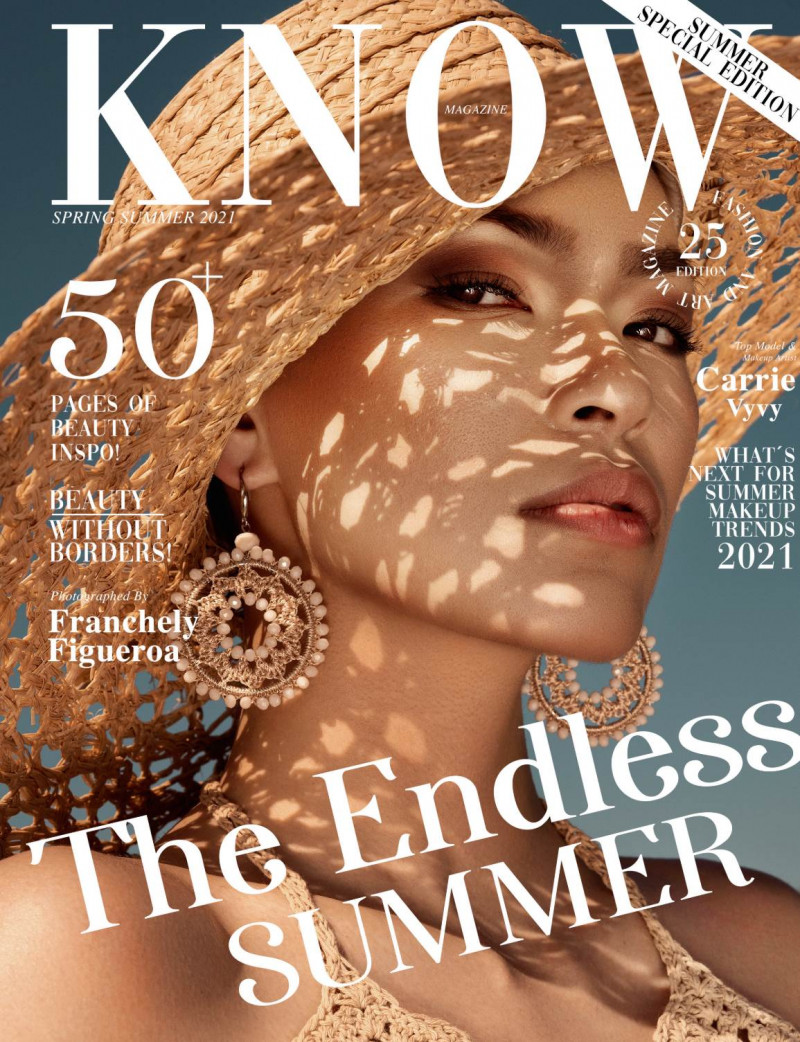 Carrie Vyvy featured on the Know Magazine cover from July 2021