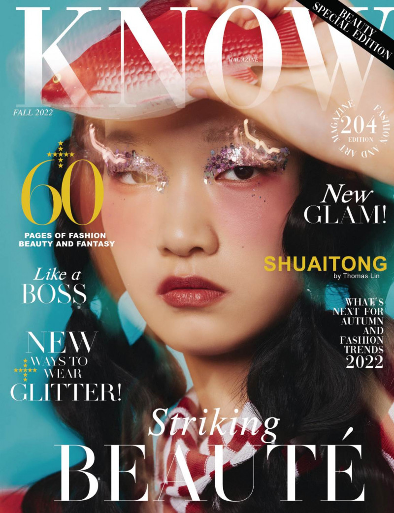 Shuaitong featured on the Know Magazine cover from October 2022