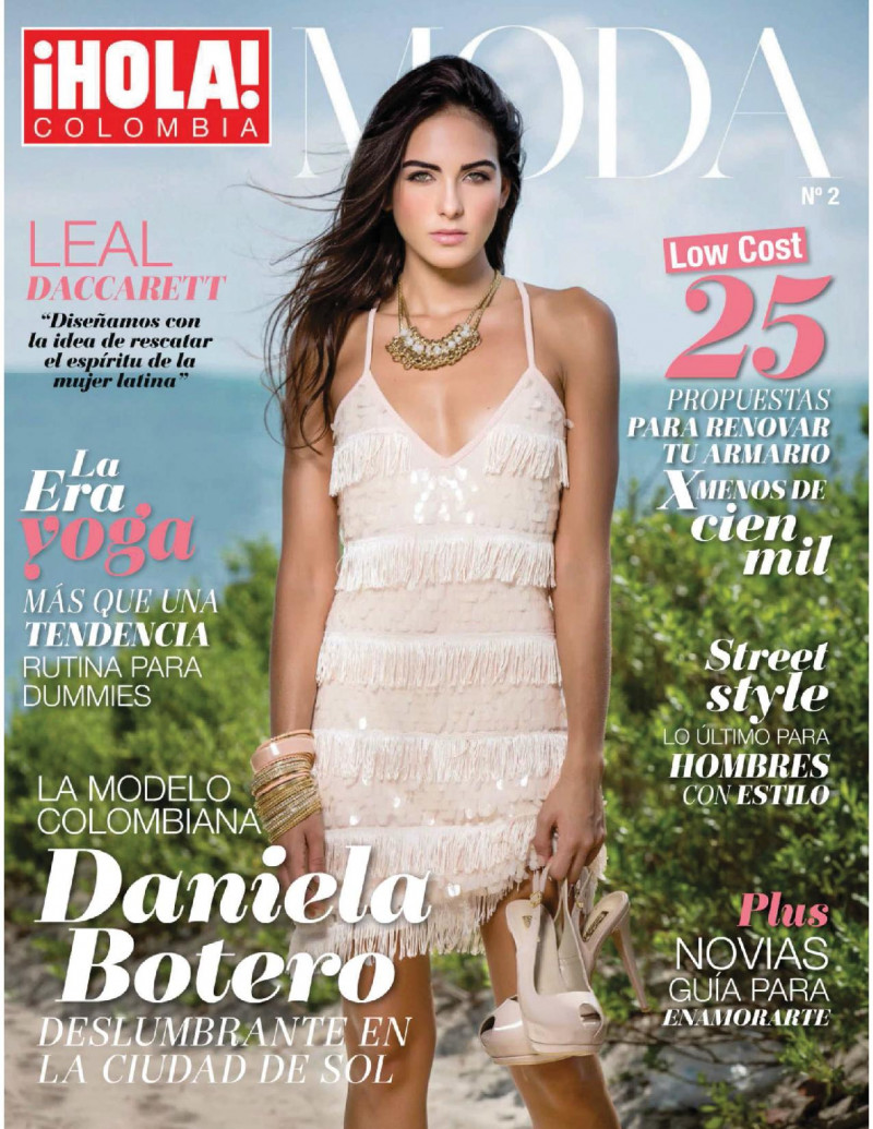 Daniela Botero featured on the Hola! Moda Colombia cover from May 2014