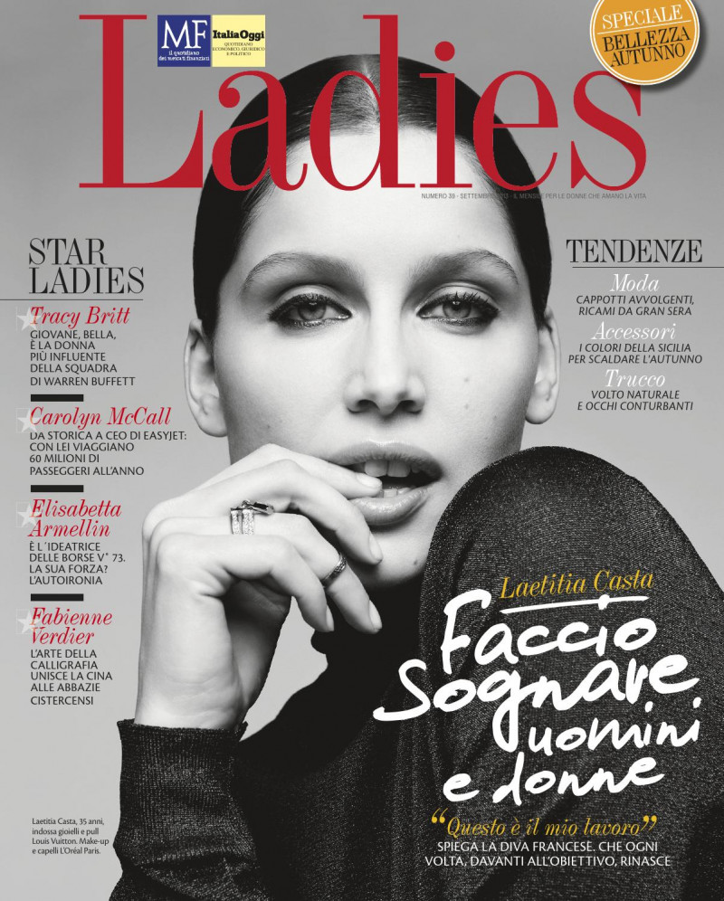 Laetitia Casta featured on the Ladies cover from September 2013