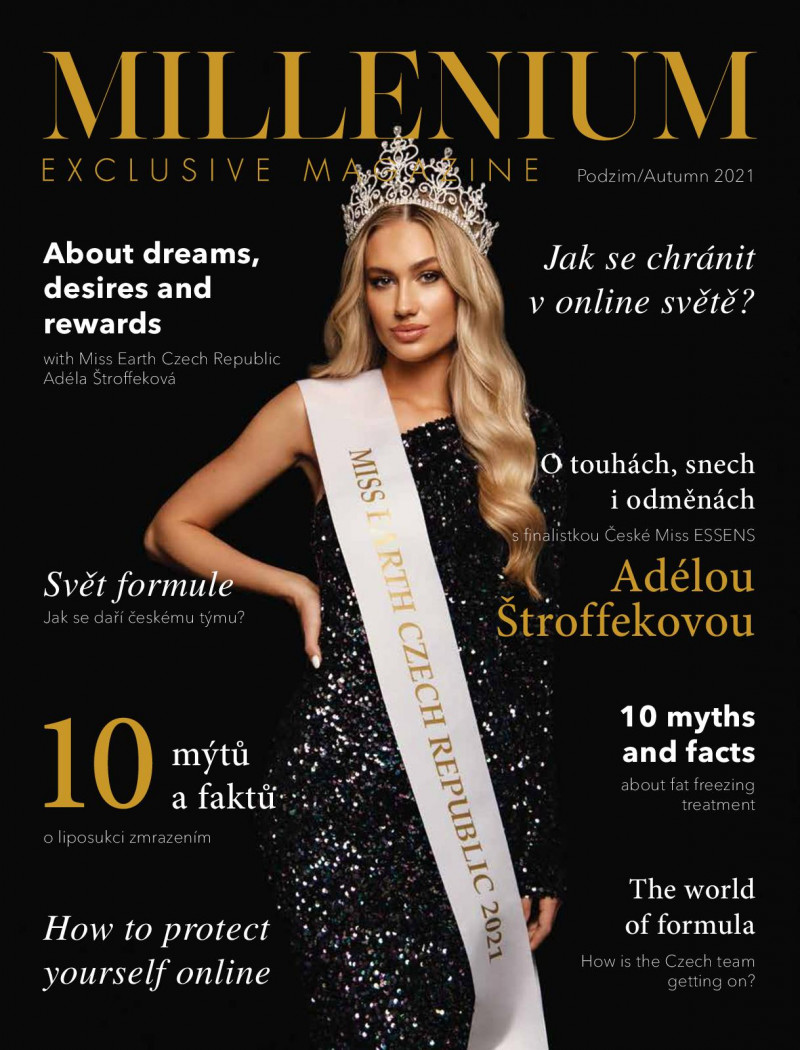 Adela Stroffekova featured on the Millennium cover from September 2021