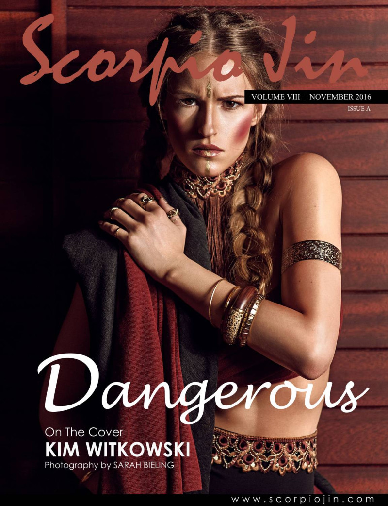 Kim Witkowski featured on the Scorpio Jin cover from November 2016