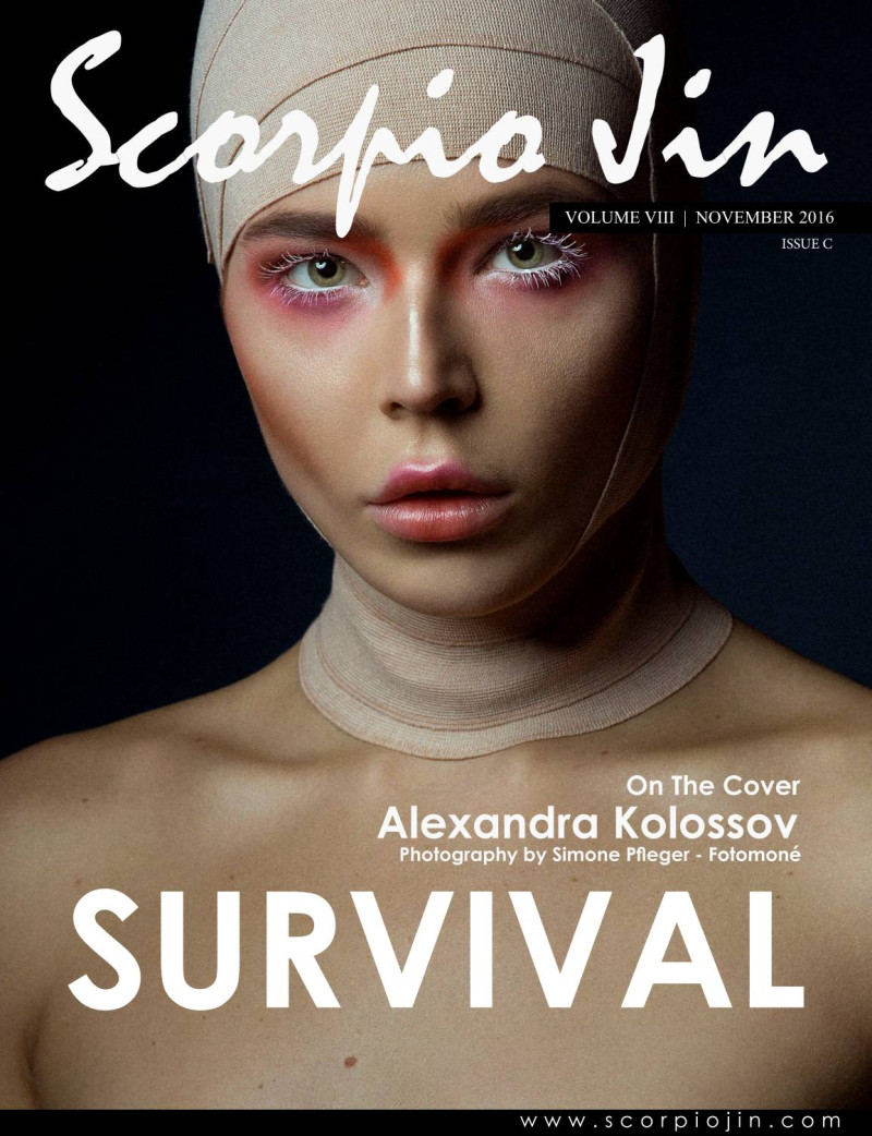 Alexandra Kolossov featured on the Scorpio Jin cover from November 2016