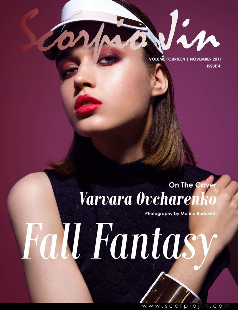 Varvara Ovcharenko featured on the Scorpio Jin cover from November 2017