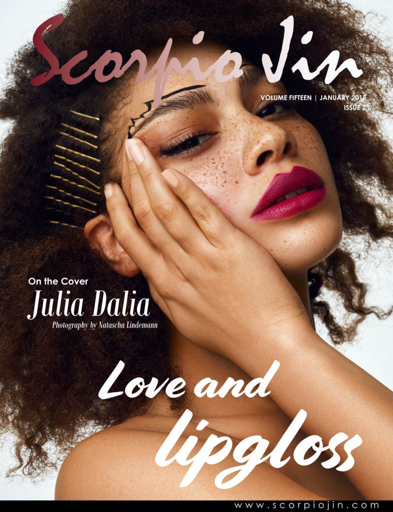 Julia Dalia featured on the Scorpio Jin cover from January 2018