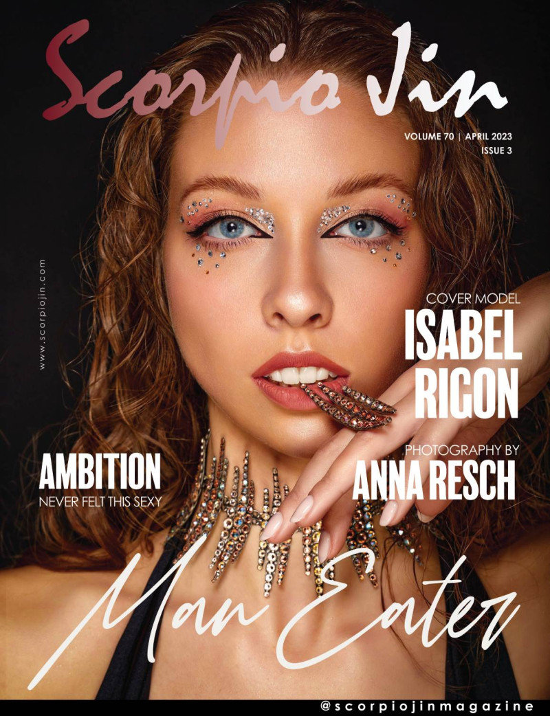 Isabel Rigon featured on the Scorpio Jin cover from April 2023