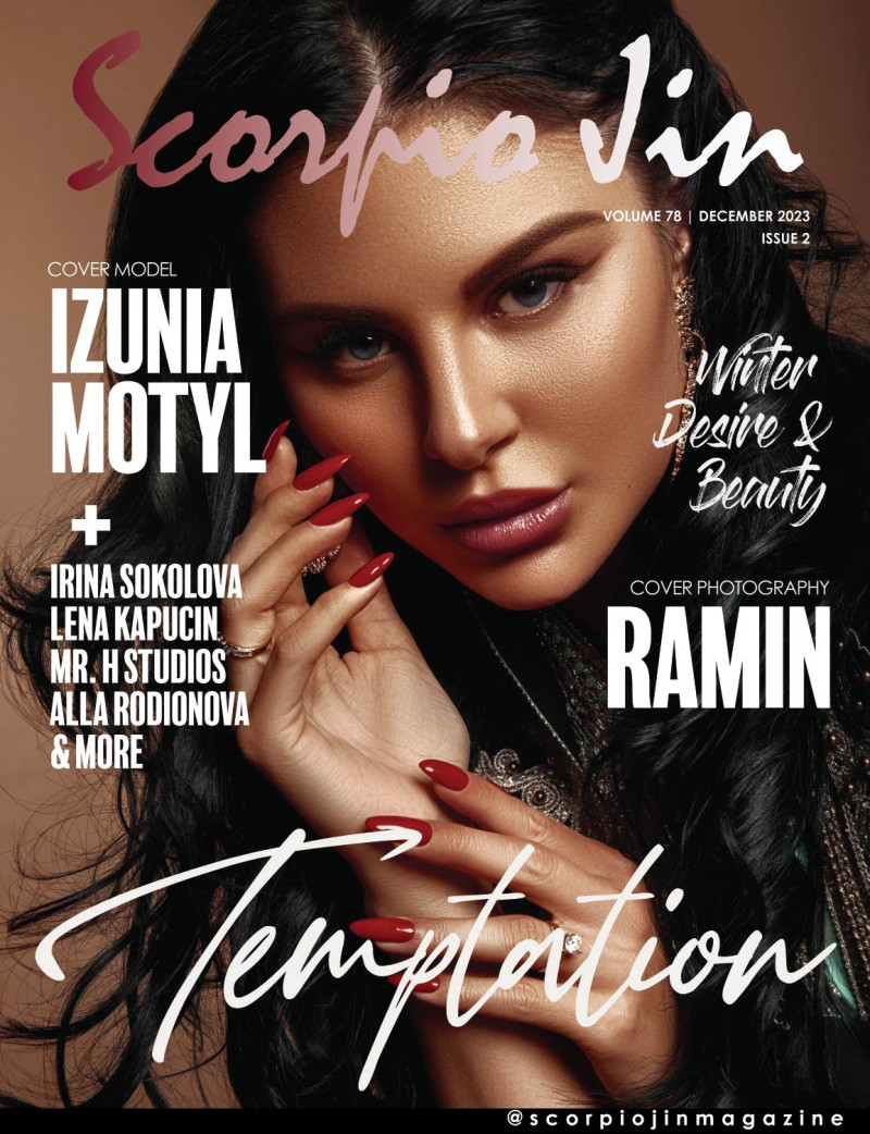 Izunia Motyl featured on the Scorpio Jin cover from December 2023