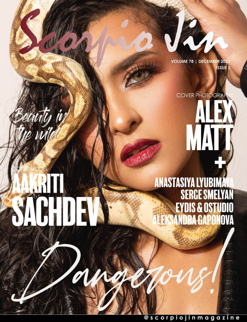 Aakriti Sachdev featured on the Scorpio Jin cover from December 2023