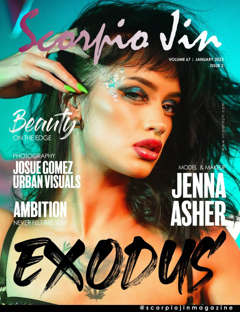 Jenna Asher featured on the Scorpio Jin cover from January 2023