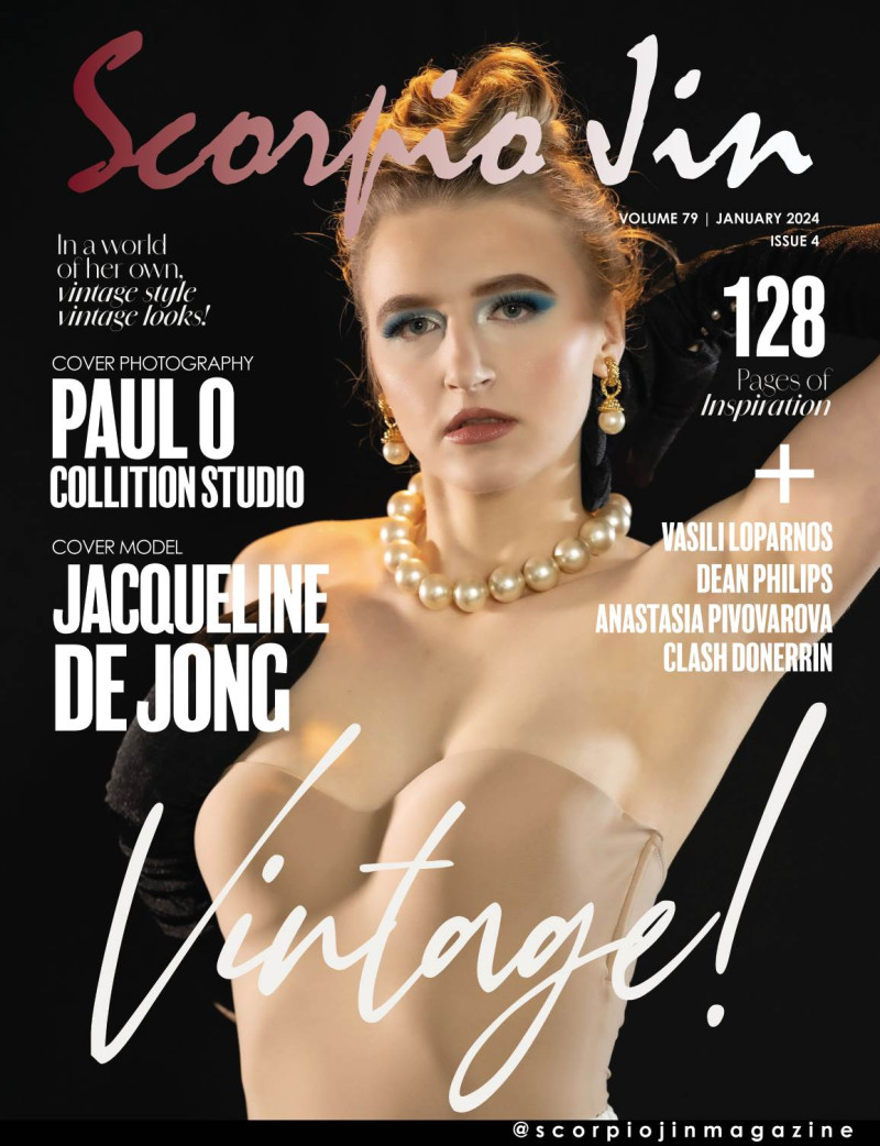 Jacqueline De Jong featured on the Scorpio Jin cover from January 2024