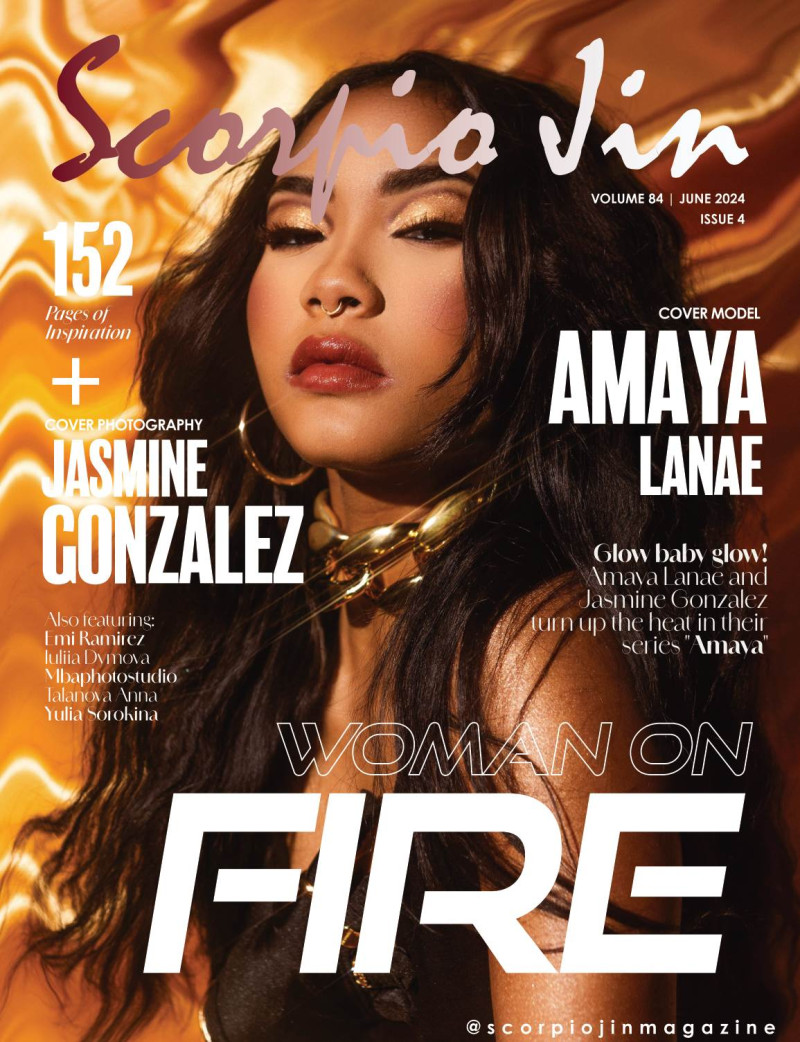 Amaya Lanae featured on the Scorpio Jin cover from June 2024