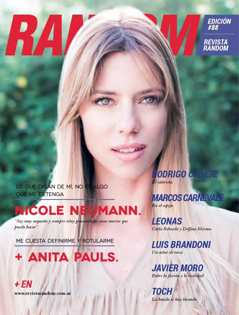 Nicole Neumann featured on the Random cover from November 2015