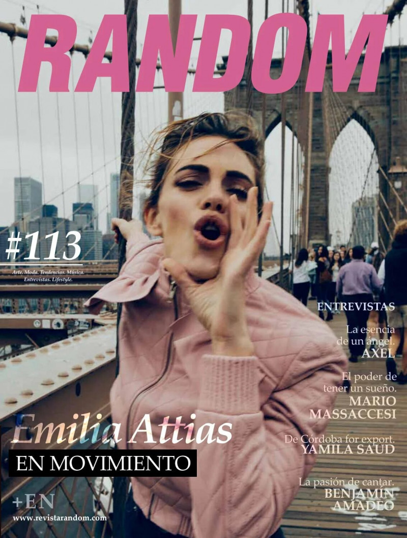 Emilia Attias featured on the Random cover from July 2018
