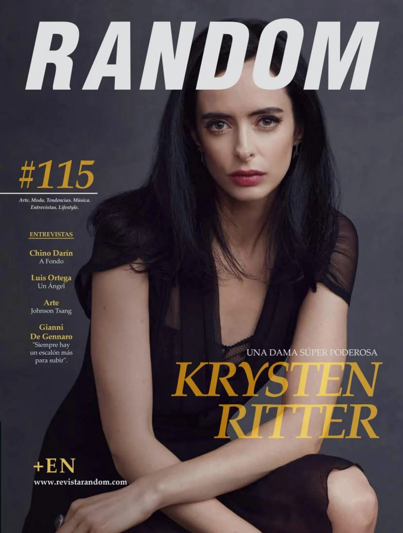 Krysten Ritter featured on the Random cover from October 2018