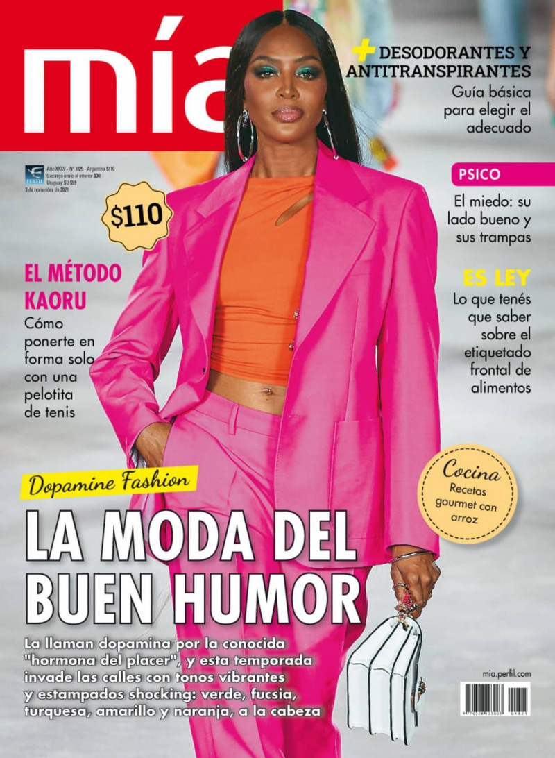 Naomi Campbell featured on the Mia Argentina cover from November 2021