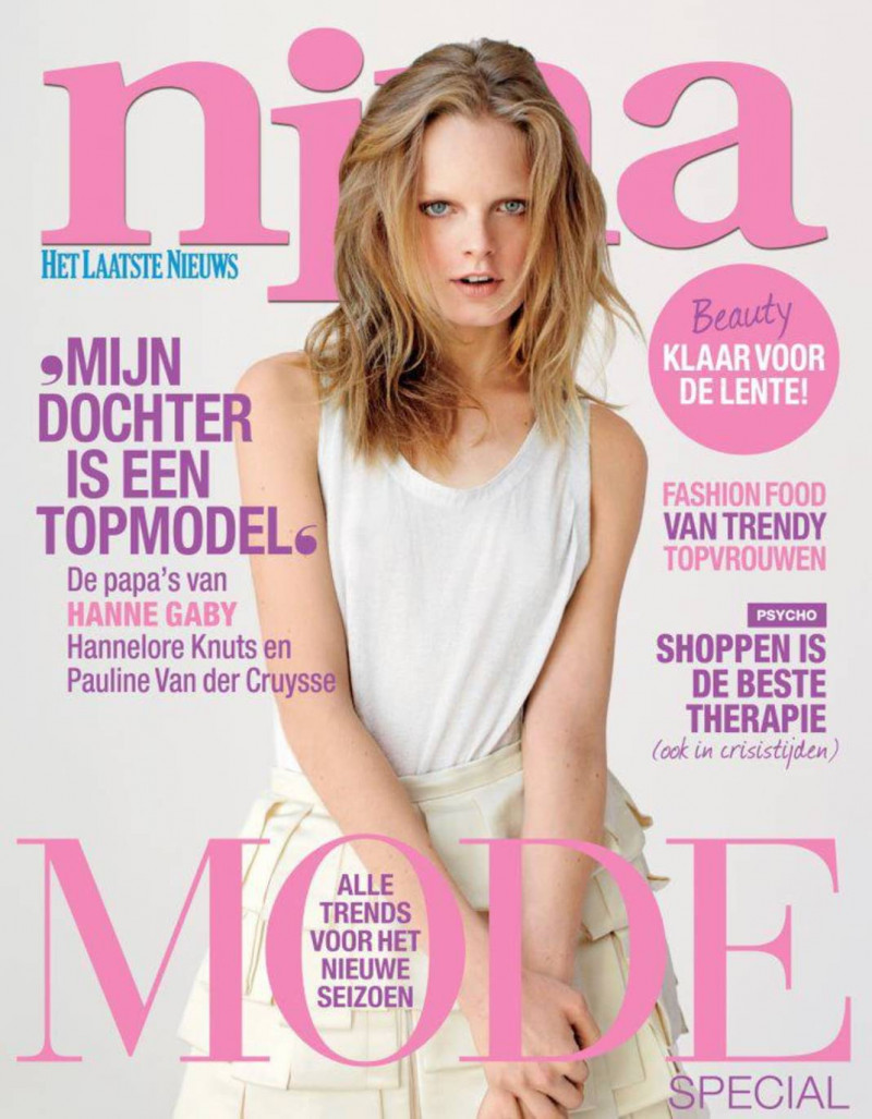 Hanne Gaby Odiele featured on the Nina Belgium cover from February 2012