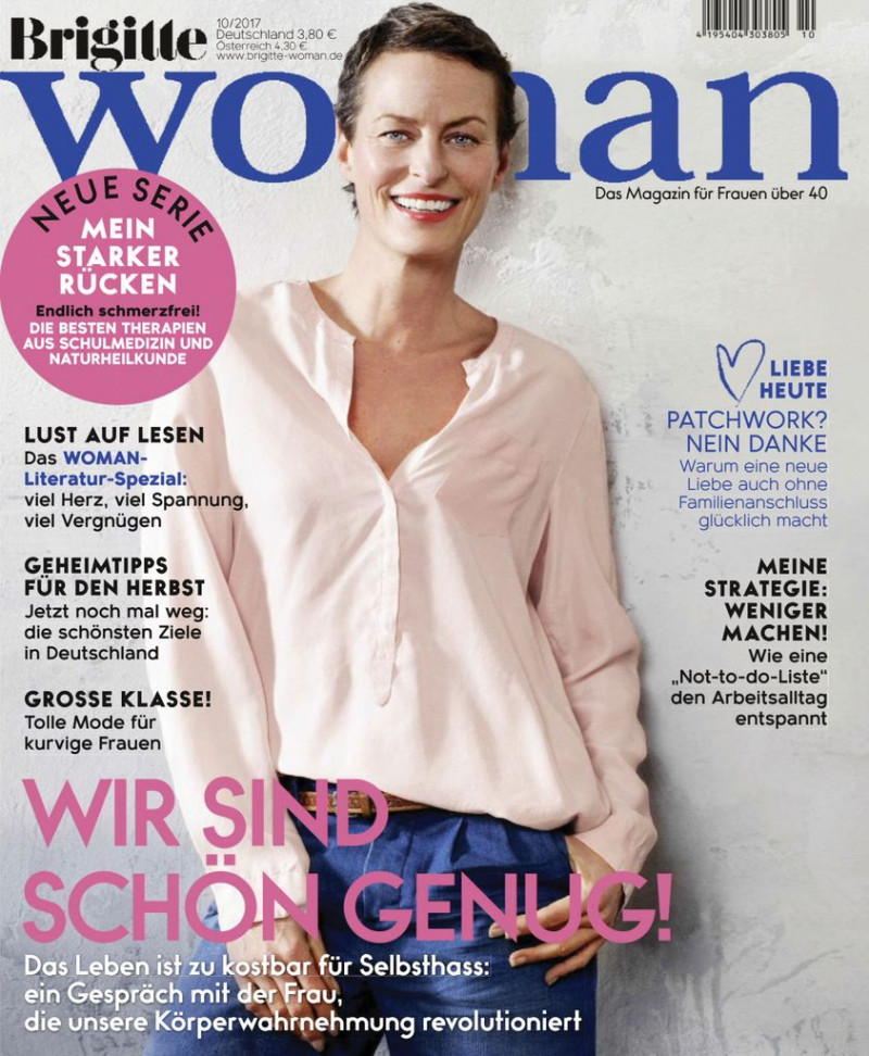 Steevie van der Veen featured on the Brigitte Woman cover from October 2017