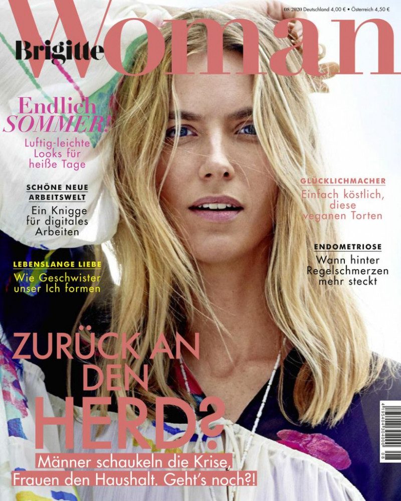 Ladina Moser featured on the Brigitte Woman cover from August 2020