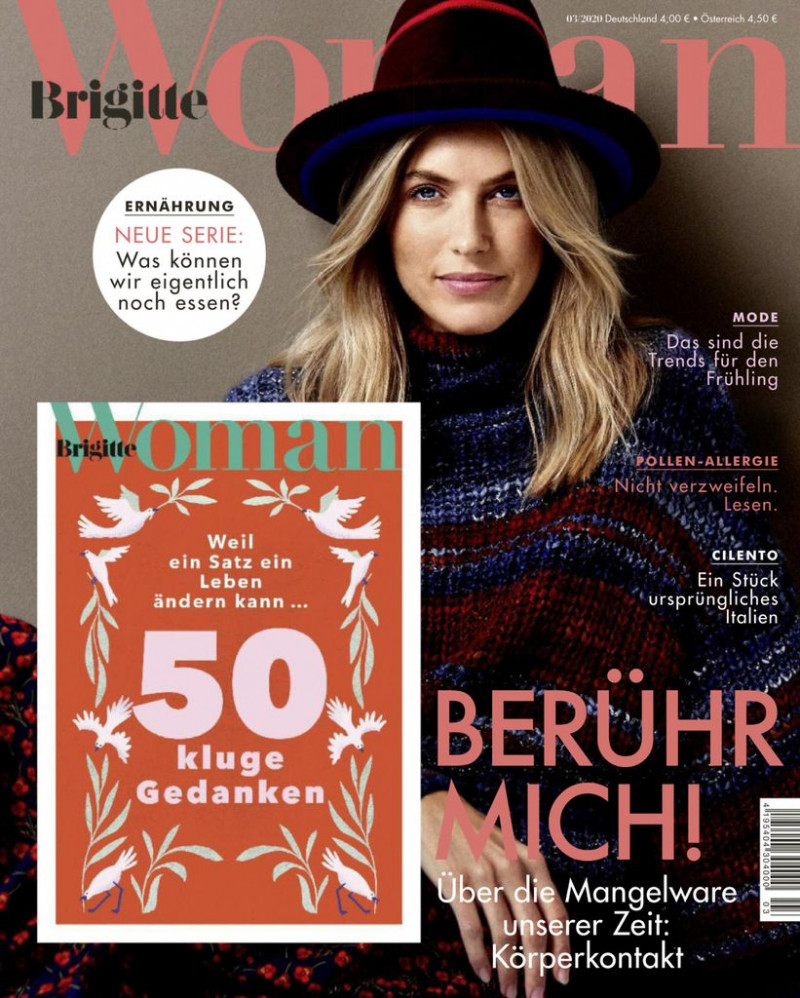 Ladina Moser featured on the Brigitte Woman cover from March 2020