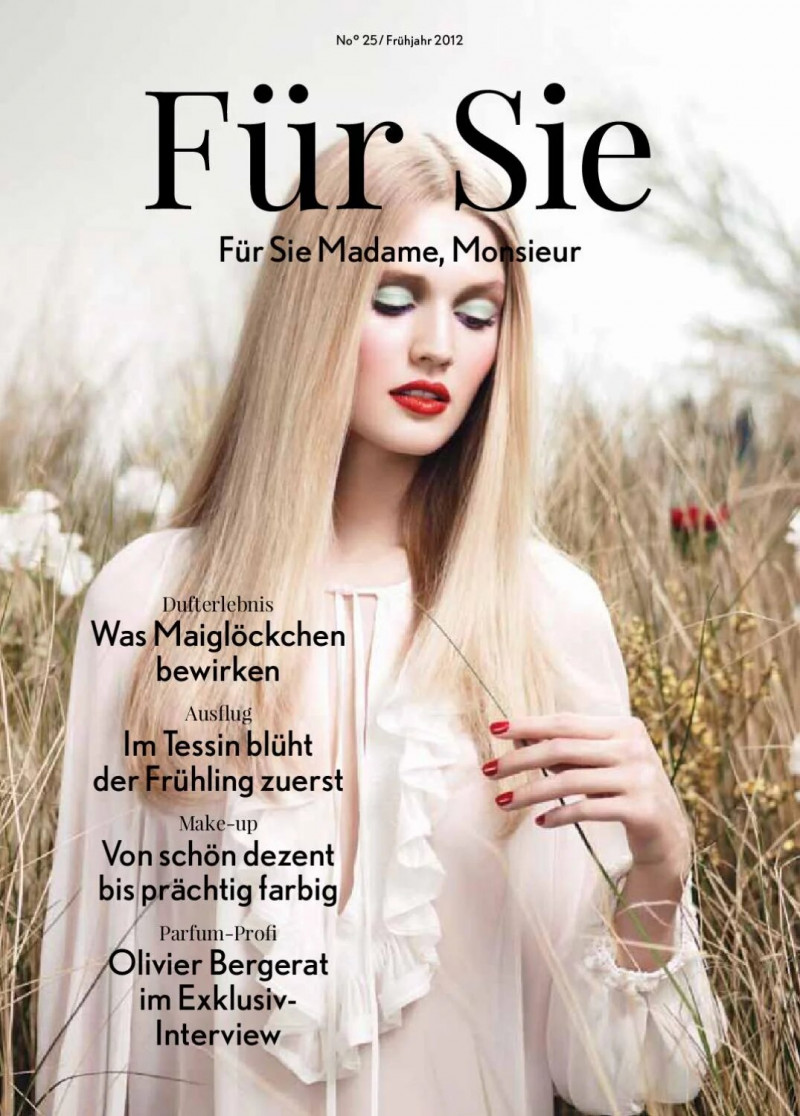 Toni Garrn featured on the Für Sie Madame, Monsieur cover from March 2012