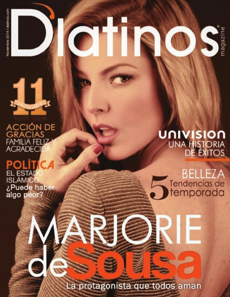 Marjorie de Sousa featured on the D\'Latinos cover from November 2014