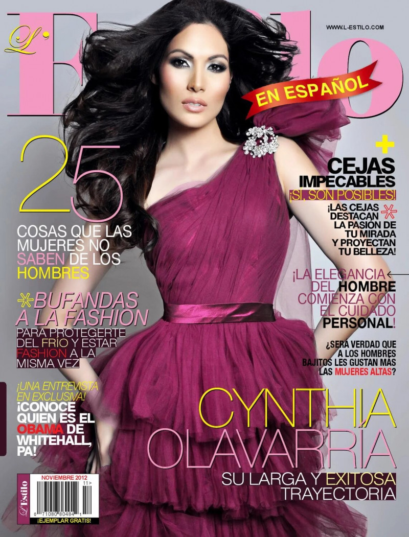 Cynthia Olavarria featured on the L\'Estilo cover from November 2012