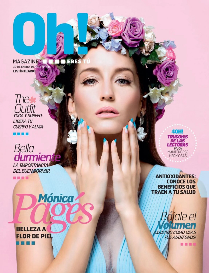 Monica Pages featured on the Oh! Magazine cover from January 2016