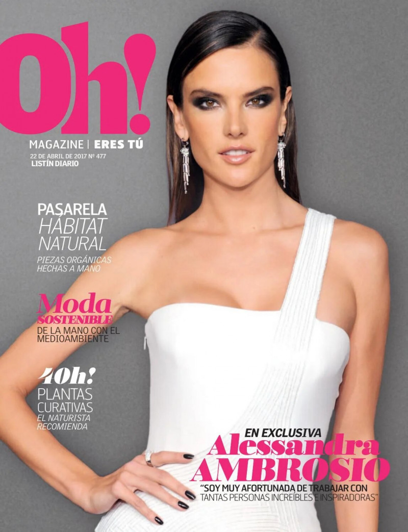 Alessandra Ambrosio featured on the Oh! Magazine cover from April 2017