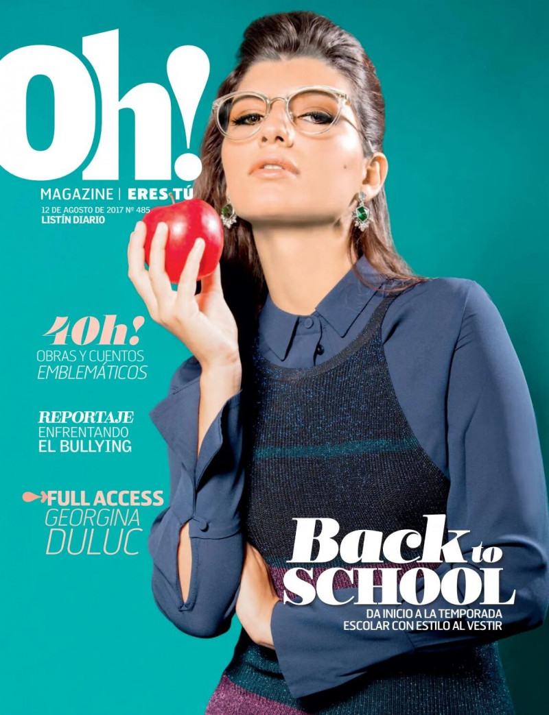 Marian Tariba featured on the Oh! Magazine cover from August 2017