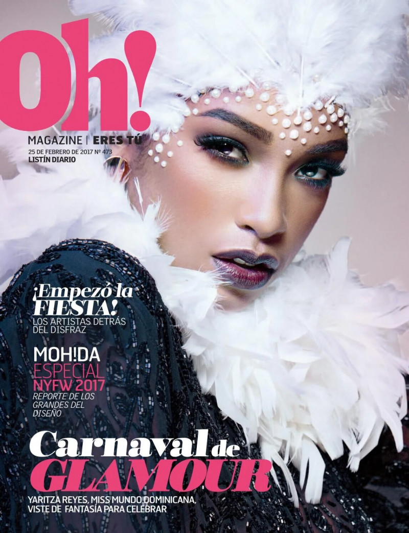 Yaritza Reyes featured on the Oh! Magazine cover from February 2017