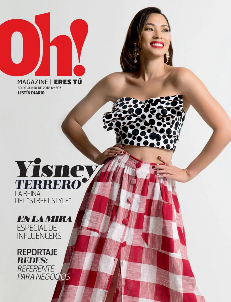 Yisney Terrero featured on the Oh! Magazine cover from June 2018