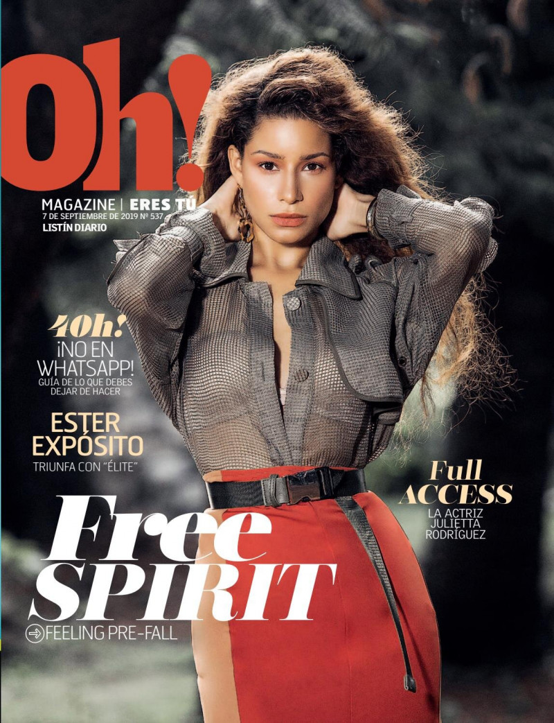 Carina Brito featured on the Oh! Magazine cover from September 2019